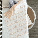 Personalized Blanket for Babies (White Background)