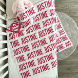 Personalized Blanket for Babies (White Background)