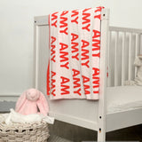 Personalized Blanket for Babies (White Background)