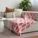 Personalized Blanket for Adults (White Background)