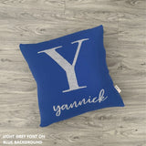 Personalized Square Cushion (Initial + Name)
