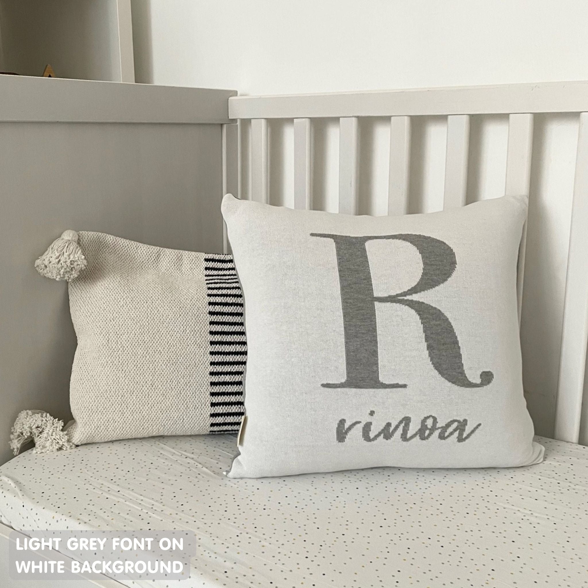 Personalized Square Cushion (Initial + Name)