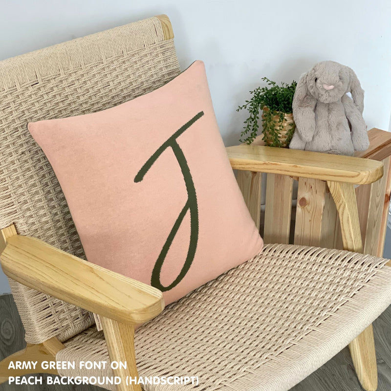 Personalized Square Cushion (Initials)