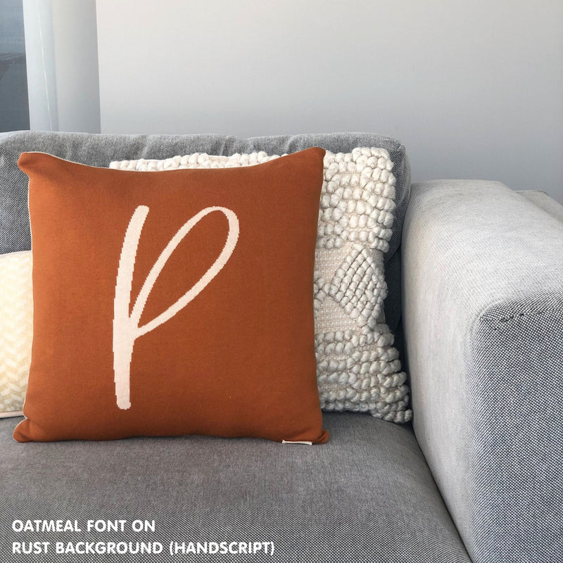 Personalized Square Cushion (Initials)