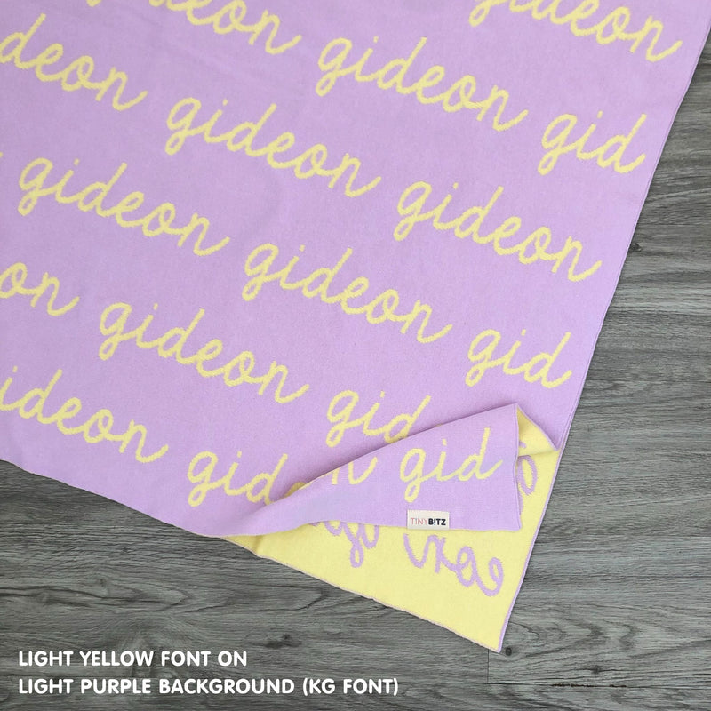 Personalized Blanket for Pets (Light Purple Background)