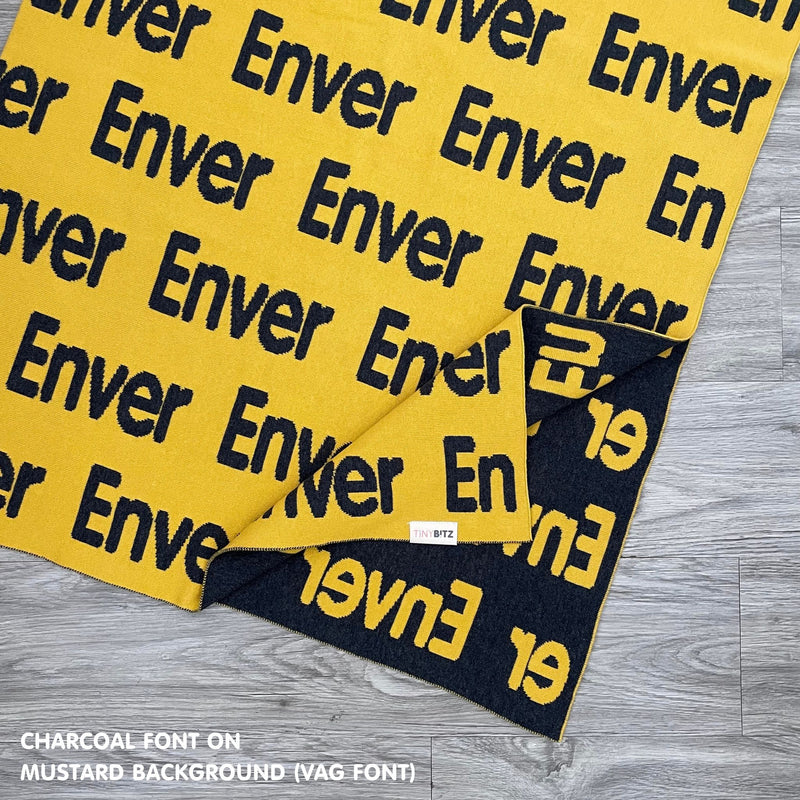 Personalized Blanket for Pets (Mustard Background)