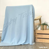 TinyBitz Personalized name blanket in light blue background, perfect gift for newborn babies.