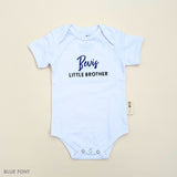 Organic Onesie: Little Brother with Name