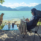 TinyBitz personalized knitted cotton blanket in stone and army green, perfect for outdoor camping.