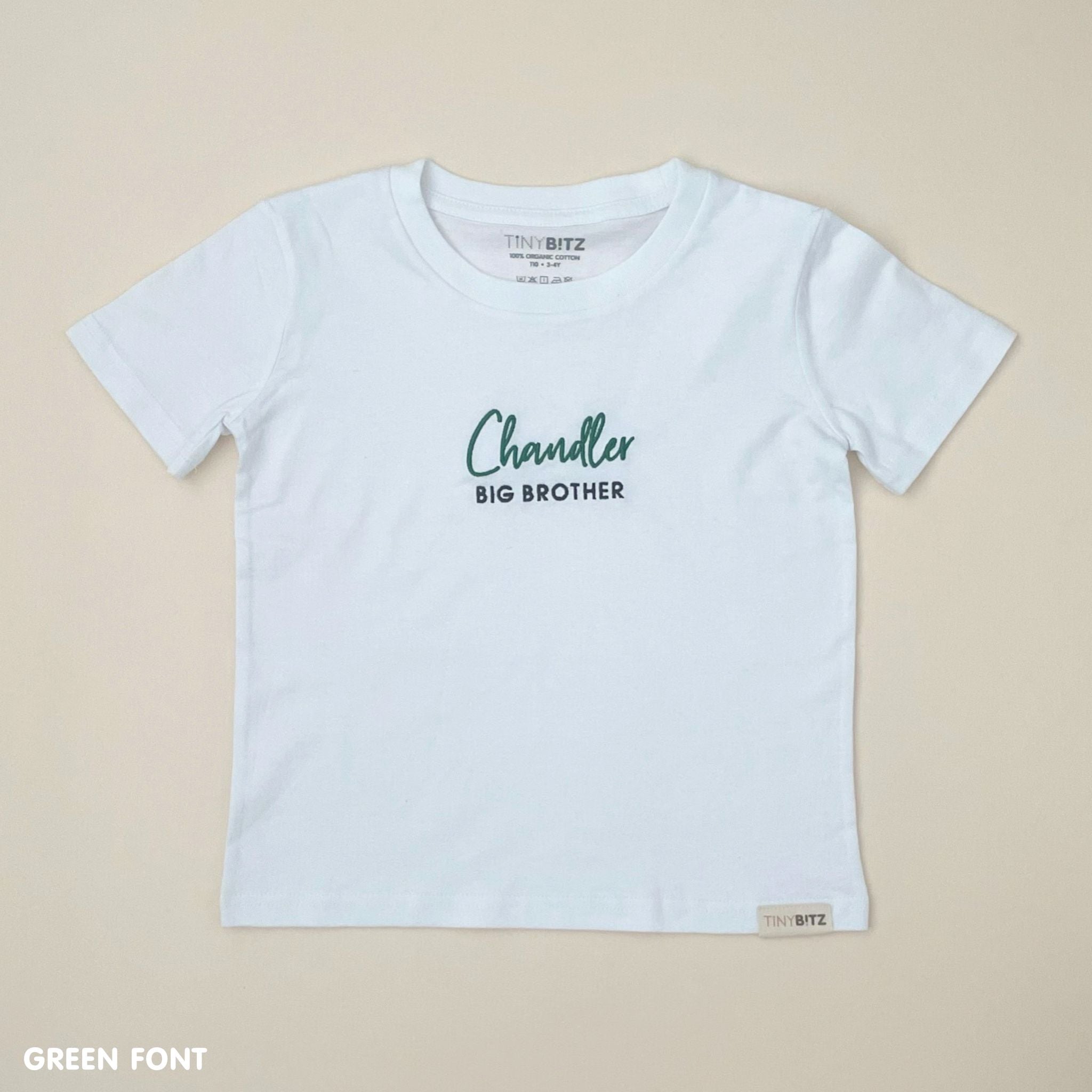 Kids Tee: Big Brother with Name
