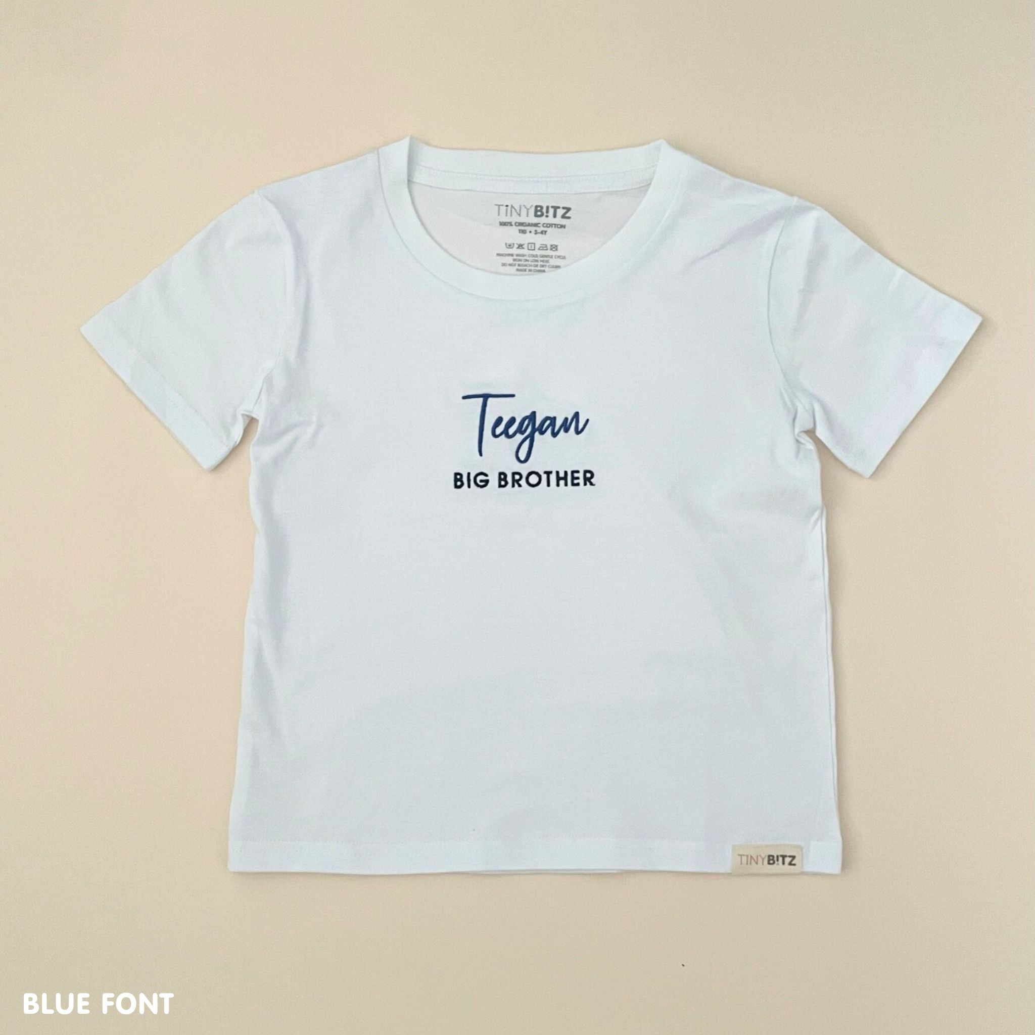 Kids Tee: Big Brother with Name