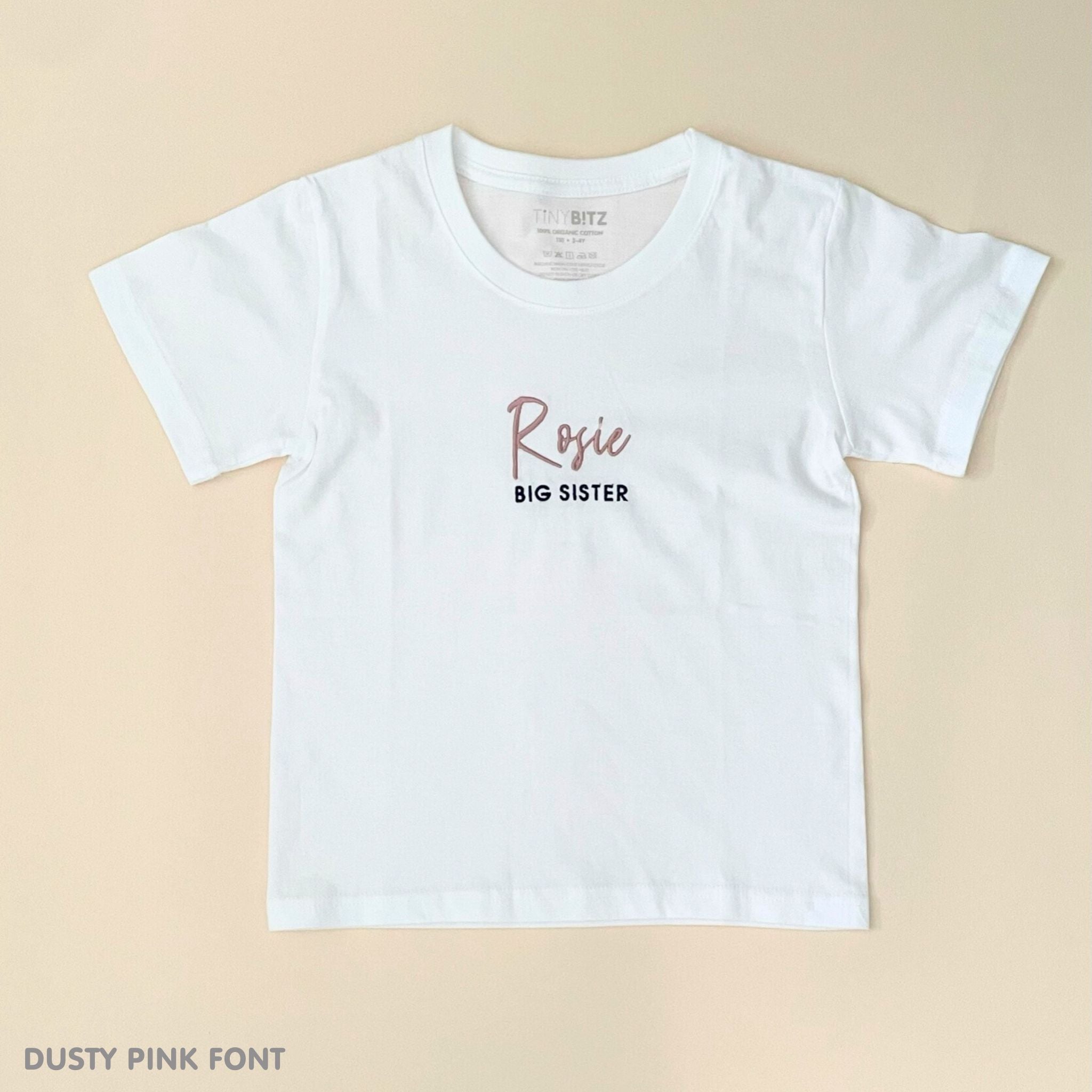 Kids Tee: Big Sister with Name