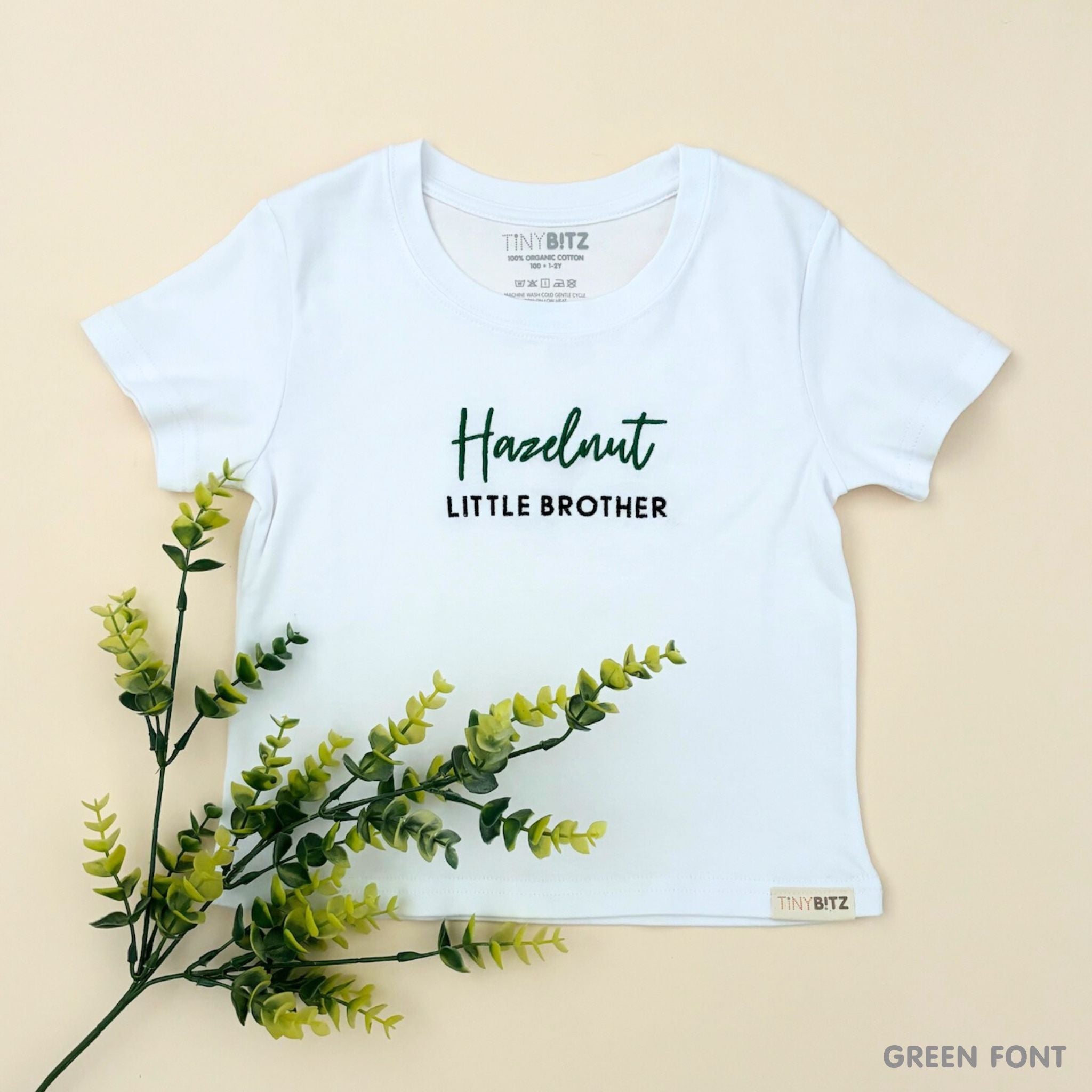 Kids Tee: Little Brother with Name