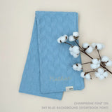 Personalized Baby Blanket with Embroidery (Herringbone)