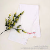 Personalized Baby Blanket with Embroidery (Herringbone)