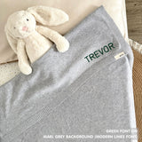 Personalized Baby Blanket with Embroidery (Pointelle)