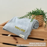 Personalized Baby Blanket with Embroidery (Pointelle)