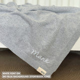 Personalized Baby Blanket with Embroidery (Pointelle)
