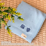 Personalized Baby Blanket with Embroidery (Pointelle)