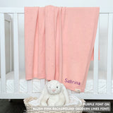 Personalized Baby Blanket with Embroidery (Pointelle)
