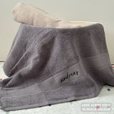 Personalized Bath Towels with Embroidery