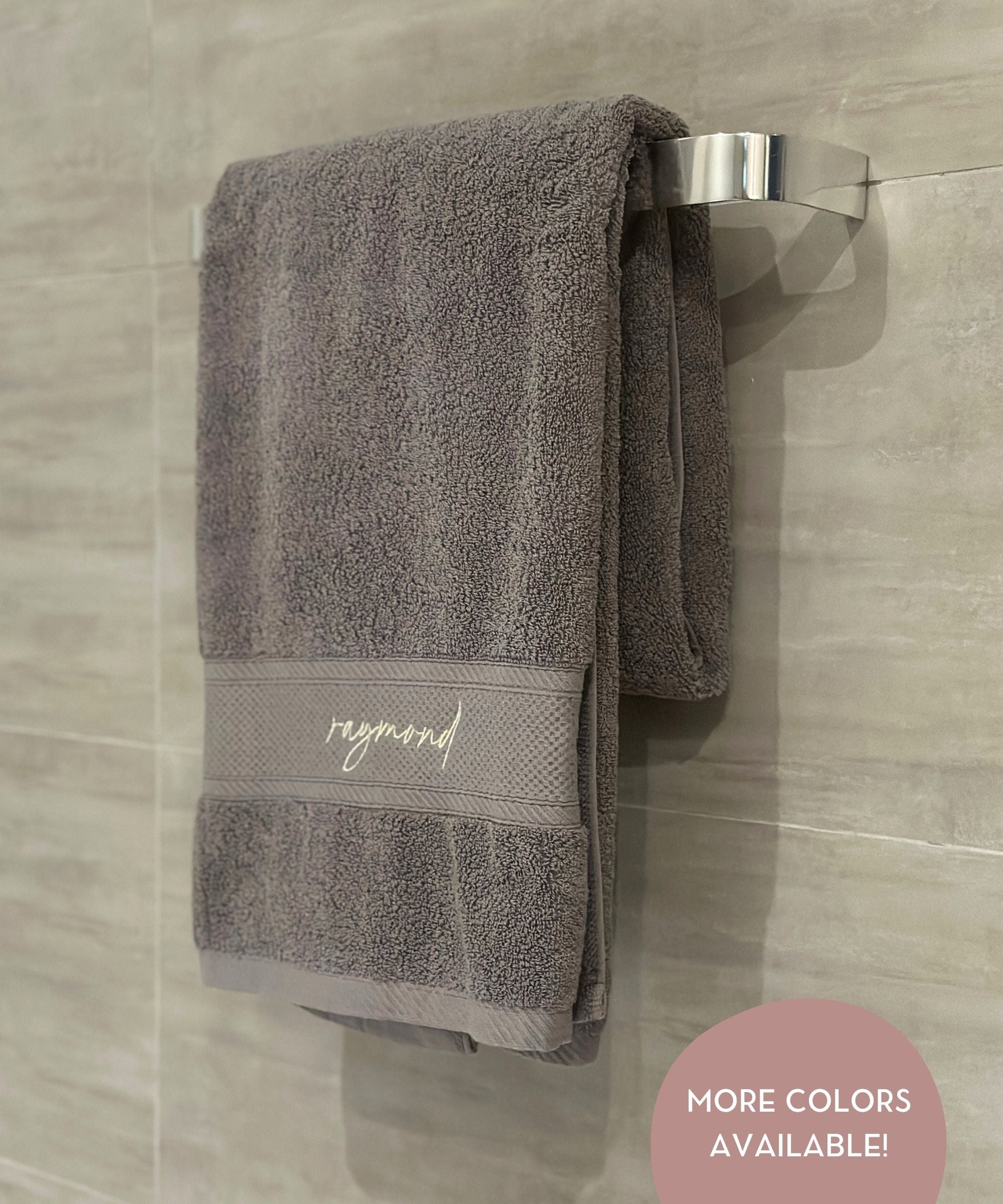 Personalized Bath Towels with Embroidery