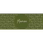Custom knitted blanket with family members' names on it, making it the best personalised family gift!