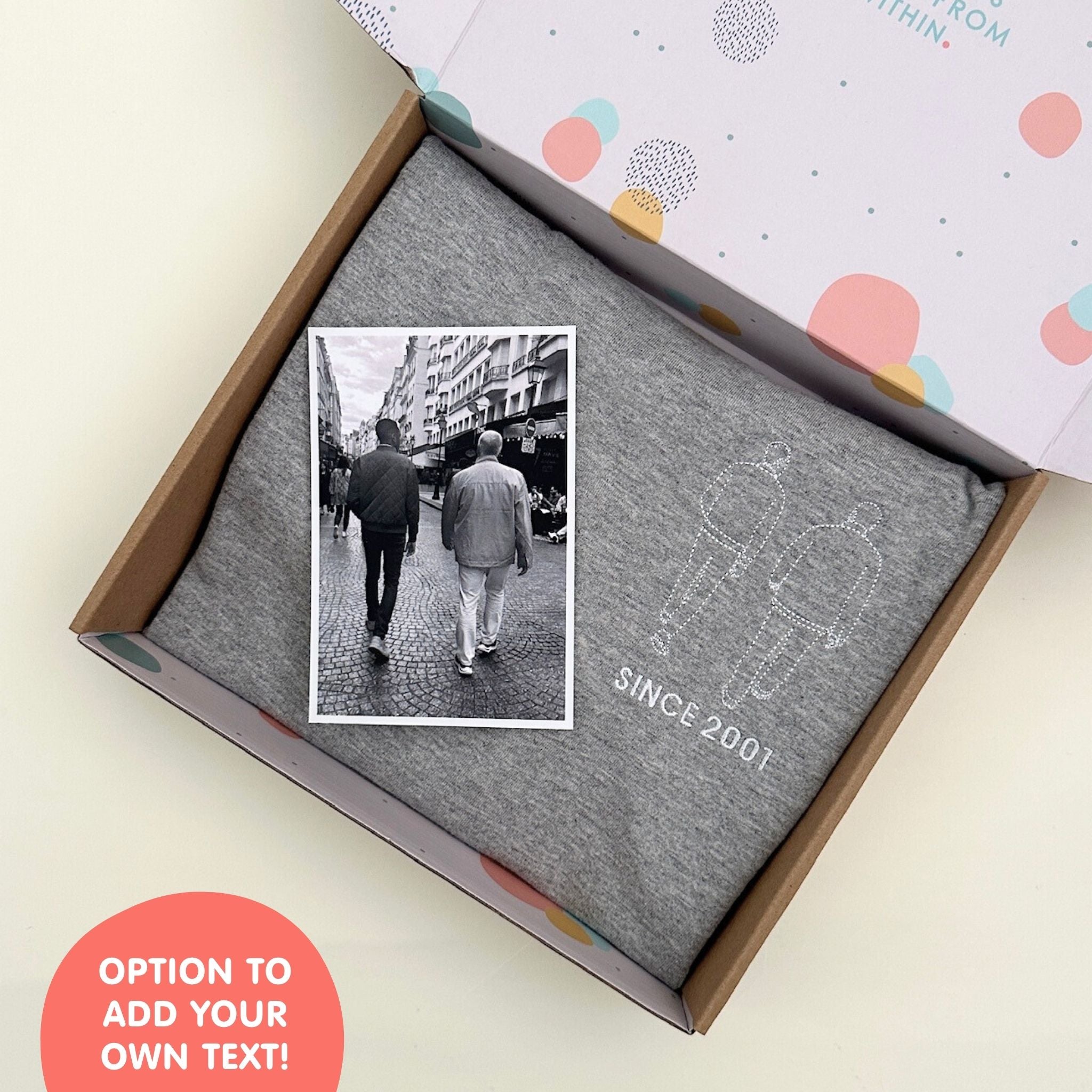 Custom Embroidered Portrait for Couples, Family, Pet Lovers (Adult Sweater)