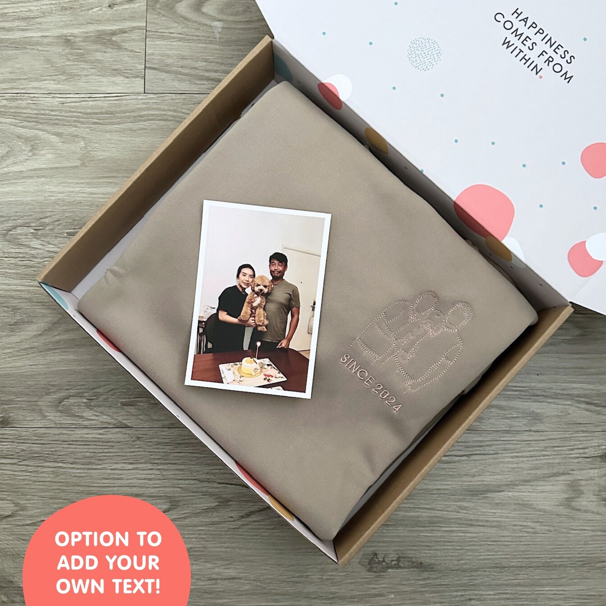 Custom Embroidered Portrait for Couples, Family, Pet Lovers (Adult Sweater)