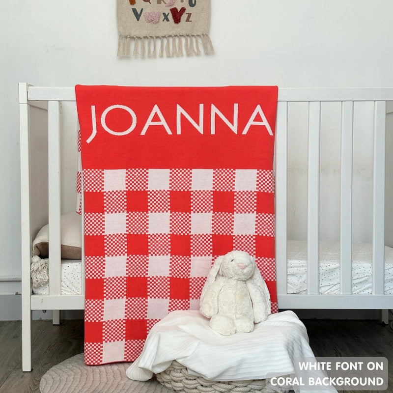Personalized Blanket for Babies and Kids (The Checks)