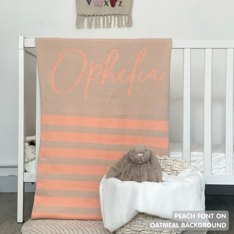 Personalized Blanket for Babies and Kids (The Stripes)