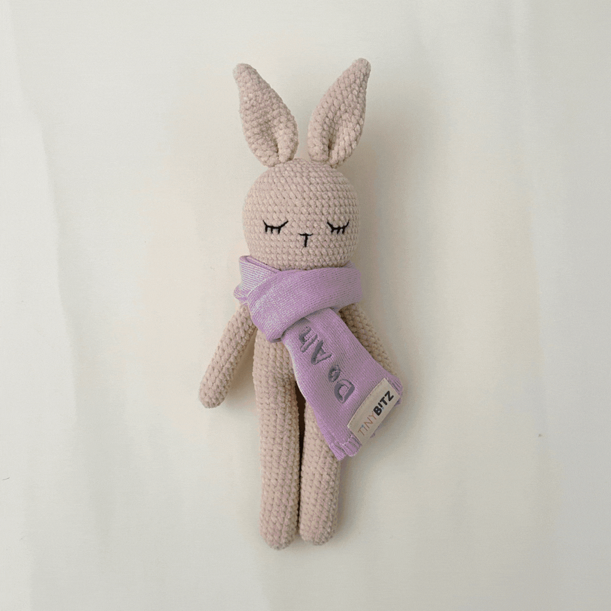 Personalized Crochet Bunny