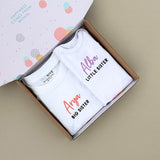 Organic Onesie: Little Sister with Name