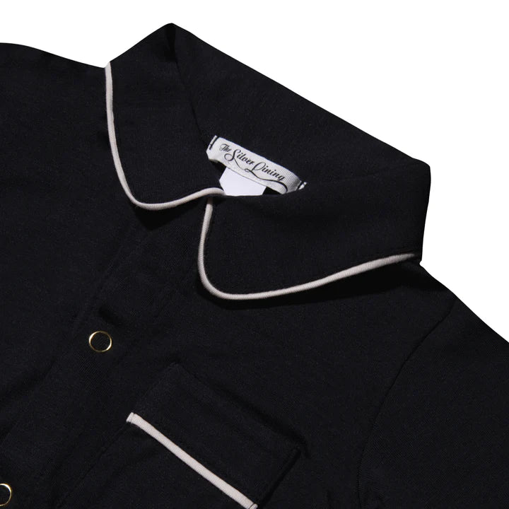 The Silver Lining: Mia (Black) Infant's Pyjama Set