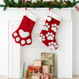 Personalized Christmas Stocking for Pets (Paws Print)