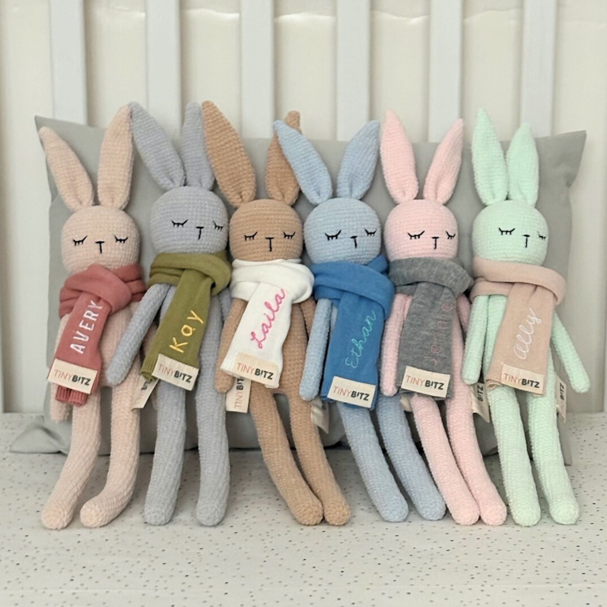 Personalized Crochet Bunny