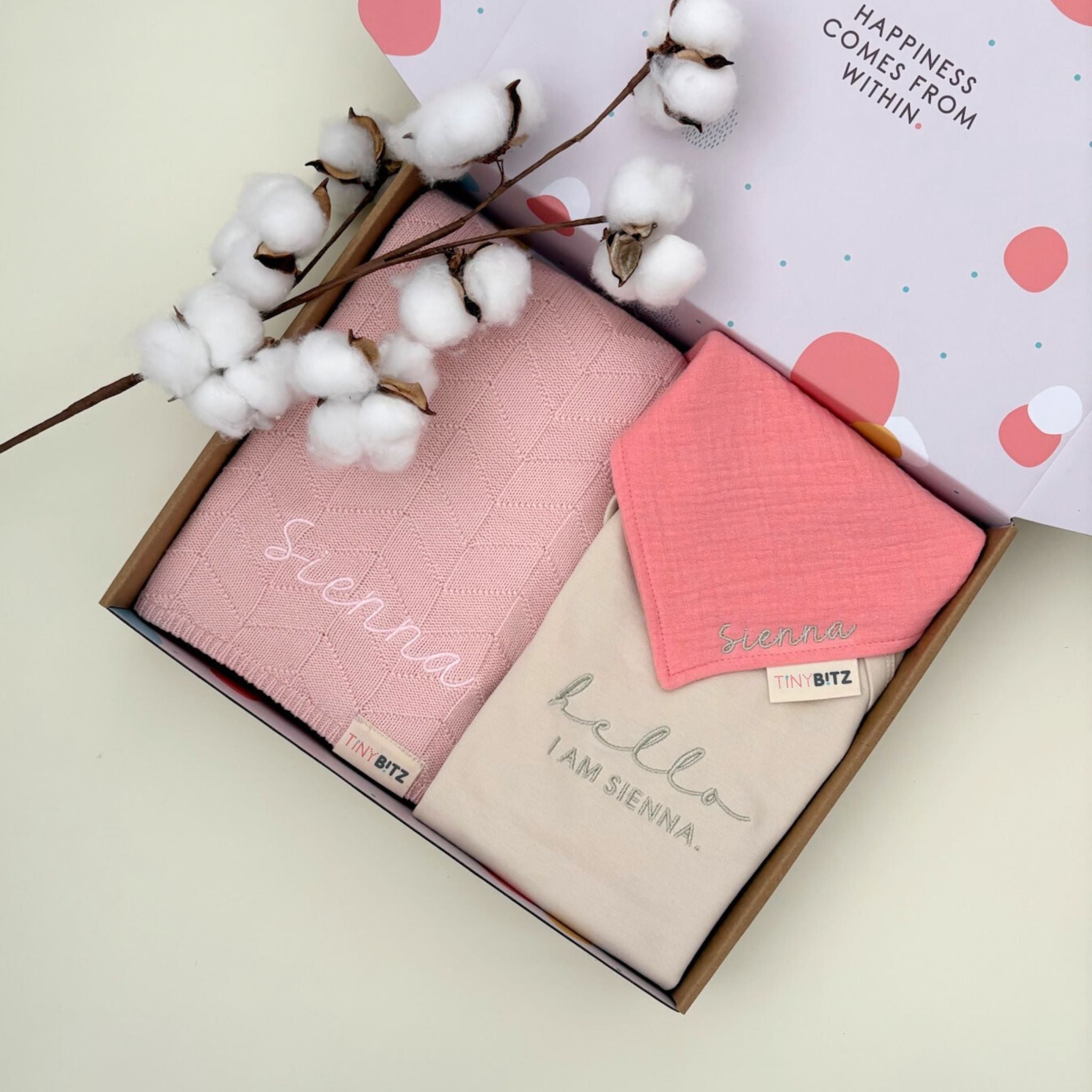 Embroidery Blanket Set for Baby Girls