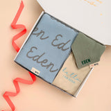 Personalized Blanket Set for Baby Boys (3pc Set)