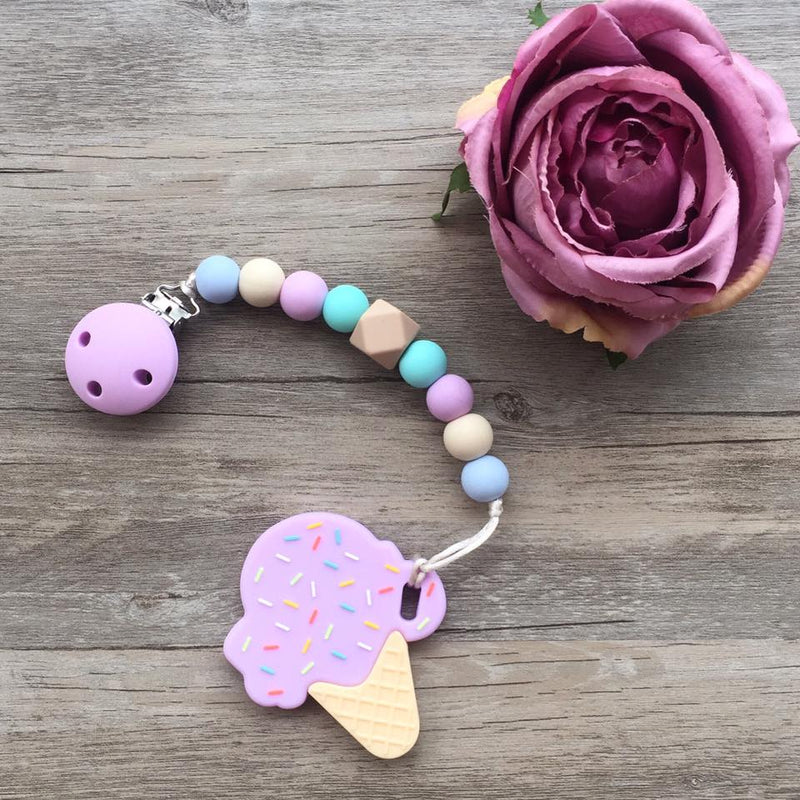 Little Caleb: Ice Cream Teether (Purple)