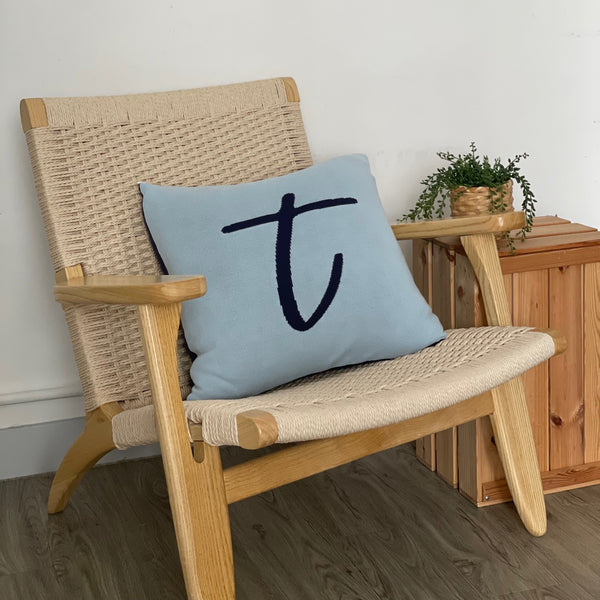 Personalized Cushion Cover: T (45x45cm)