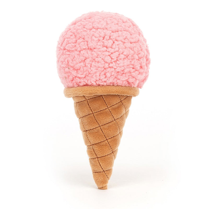 Jellycat Soft Toy: Irresistible Ice Cream Strawberry