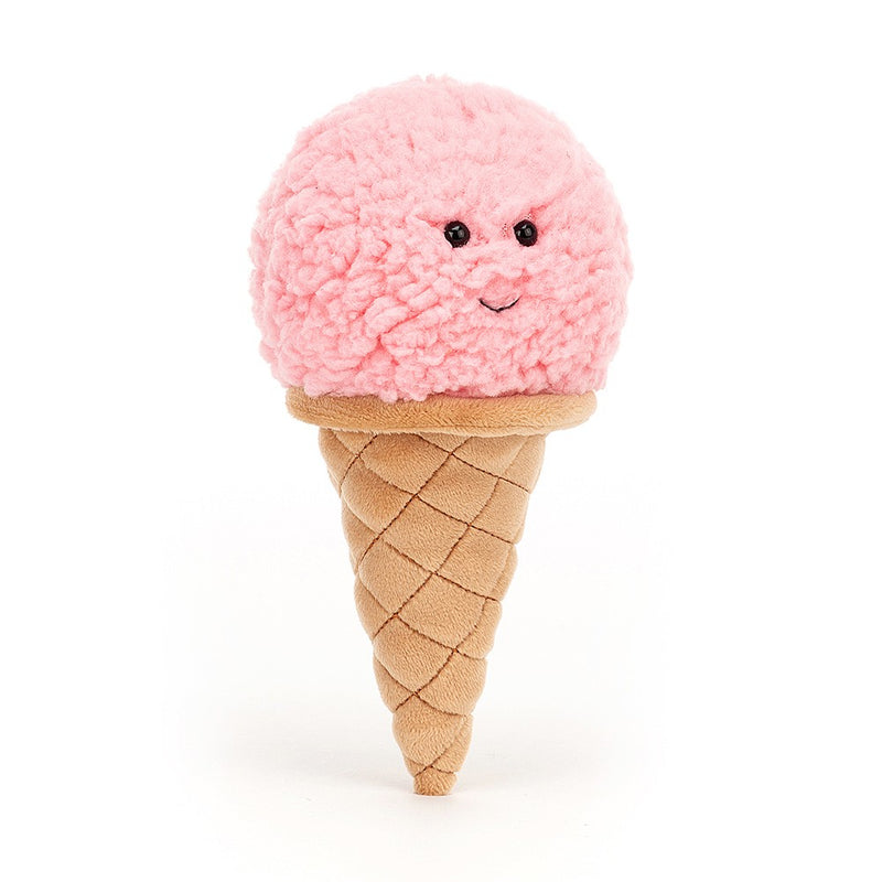 Jellycat Soft Toy: Irresistible Ice Cream Strawberry