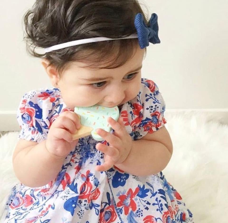 Little Caleb: Ice Cream Teether (Mint)