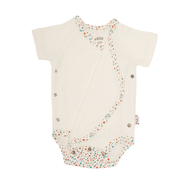 Short-Sleeved Kimono - (Tiny Dots)