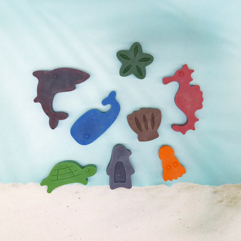 MiniFab: Mini Ocean Animals Crayon Set