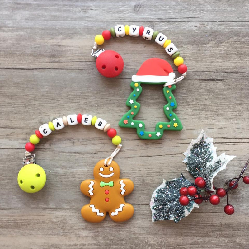 Personalized Teether: Gingerbread Man