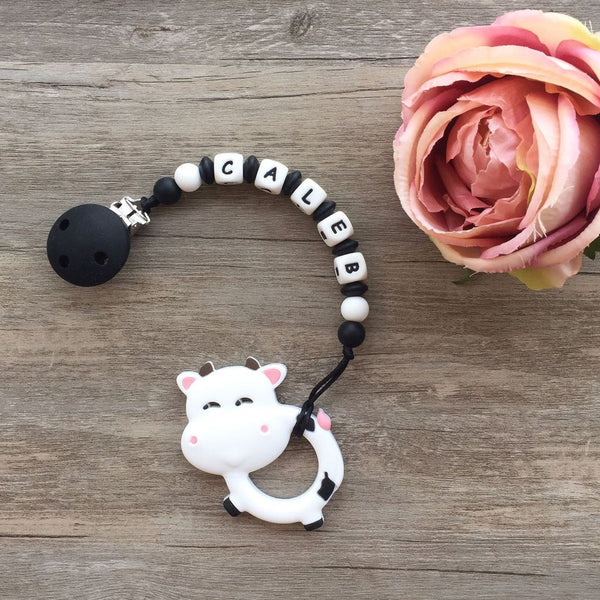 Personalized Teether: Silly Cow
