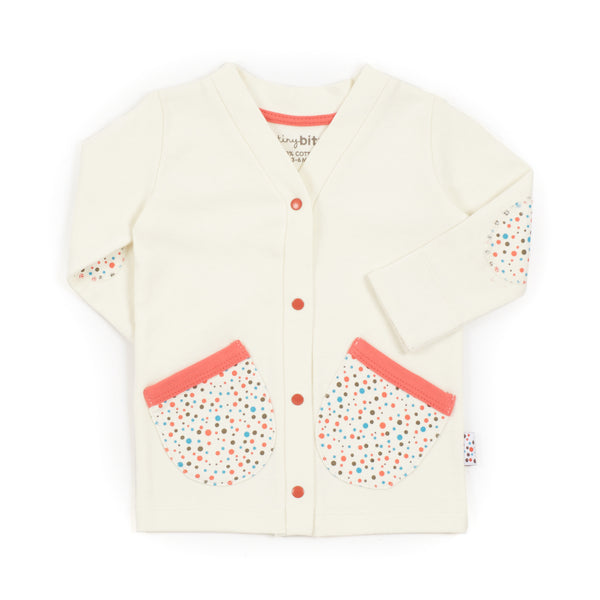 Cardie (Tiny Dots - Cream)