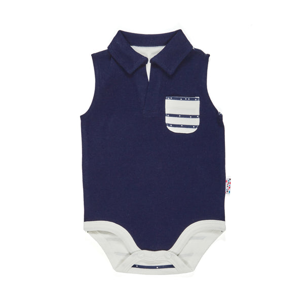 Line Dance Growing Kit Boys - Singlet Navy