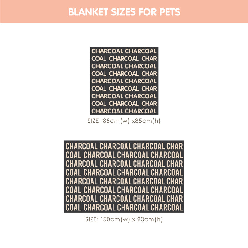 Personalized Blanket for Pets (Light Grey Background)